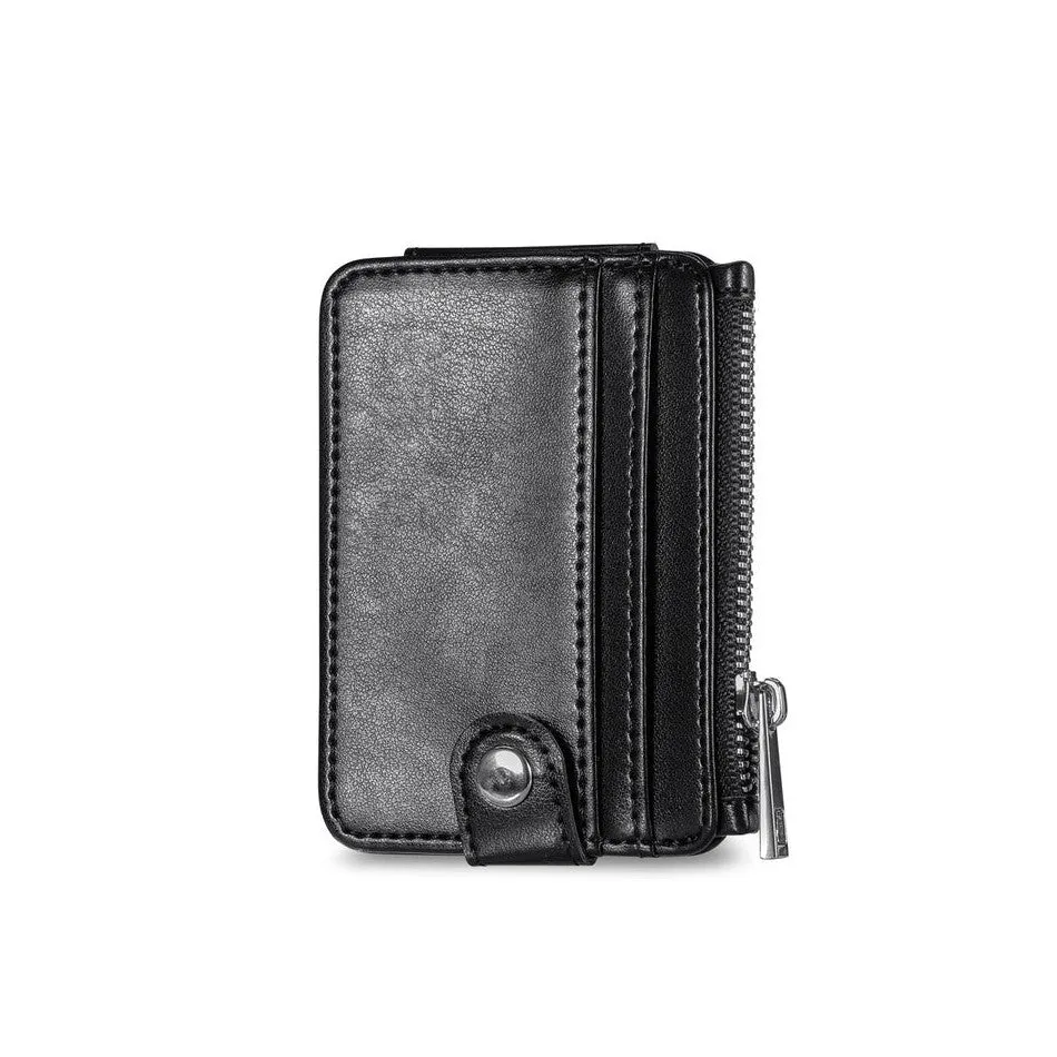 Leather Wallet and Mobile Phone Case for Samsung Z Flip 4 - Black