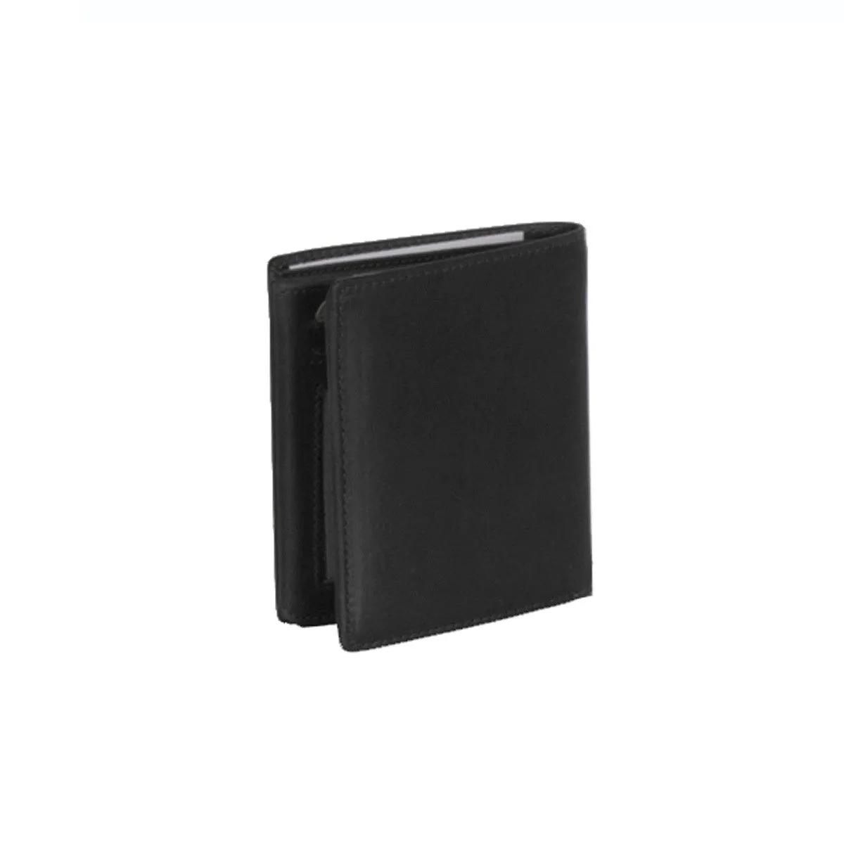 Leather Wallet Black Carl