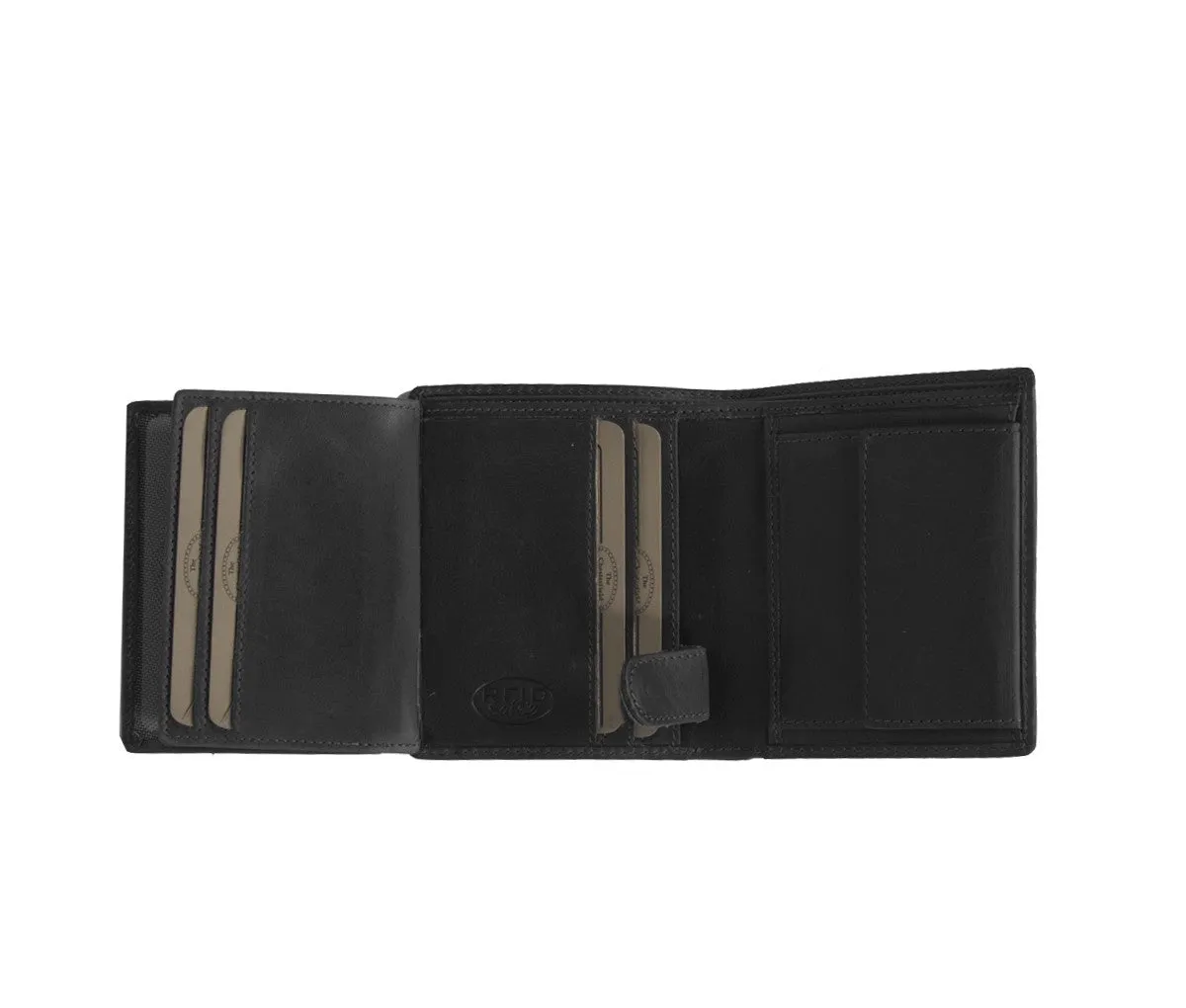 Leather Wallet Black Carl