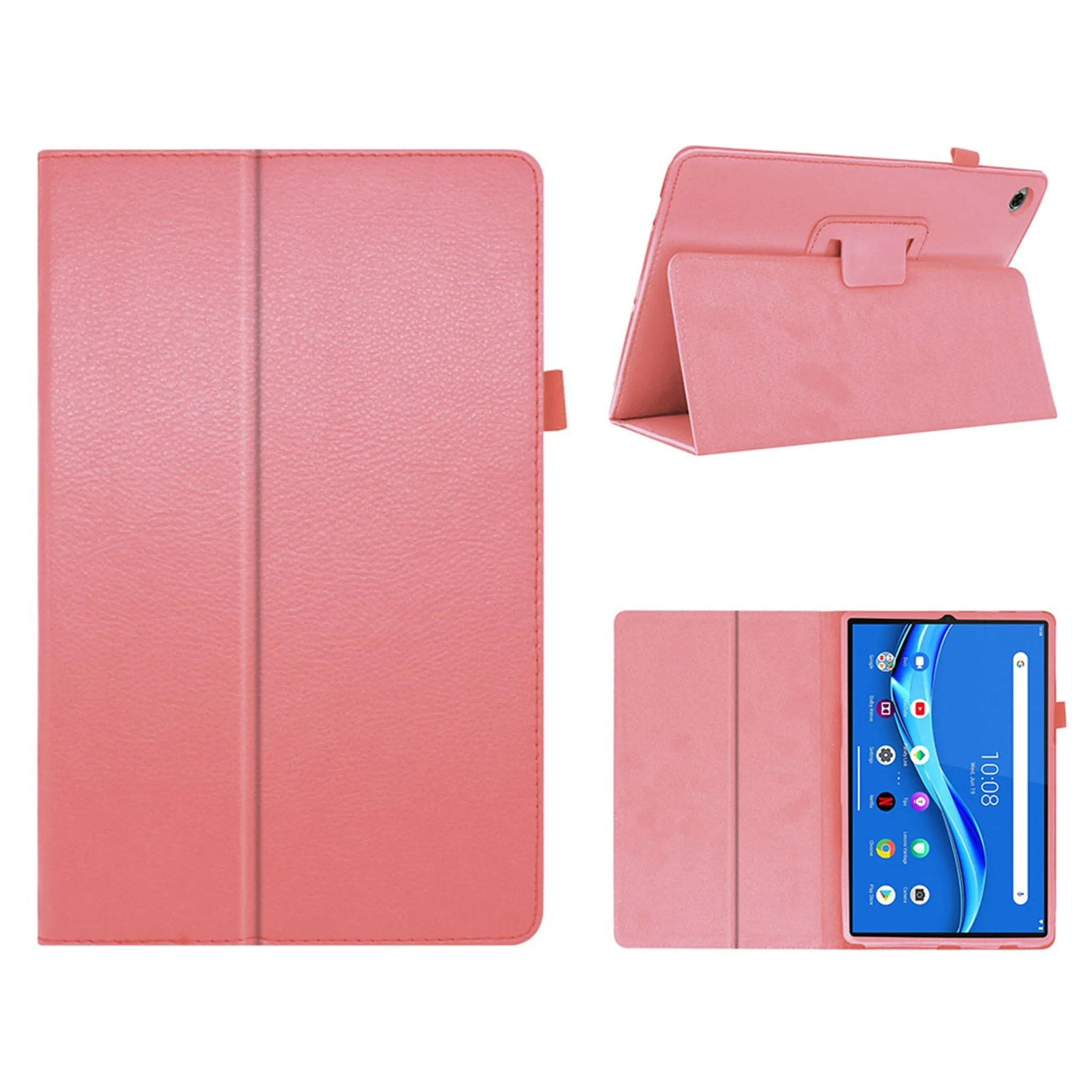 Lenovo Tab M10 HD Gen 2 litchi texture leather case - Pink