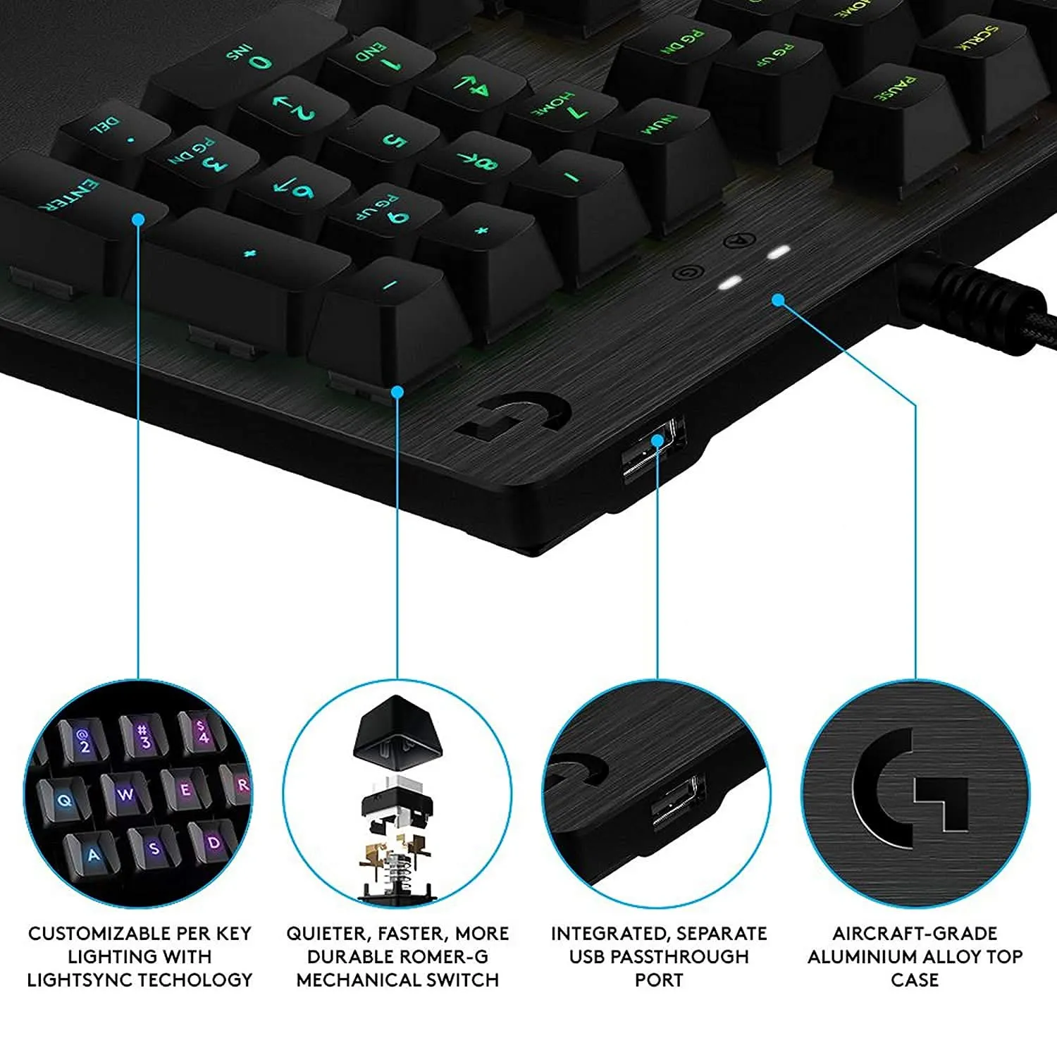 LOGITECH G512 CARBON MECHANICAL GAMING KEYBOARD