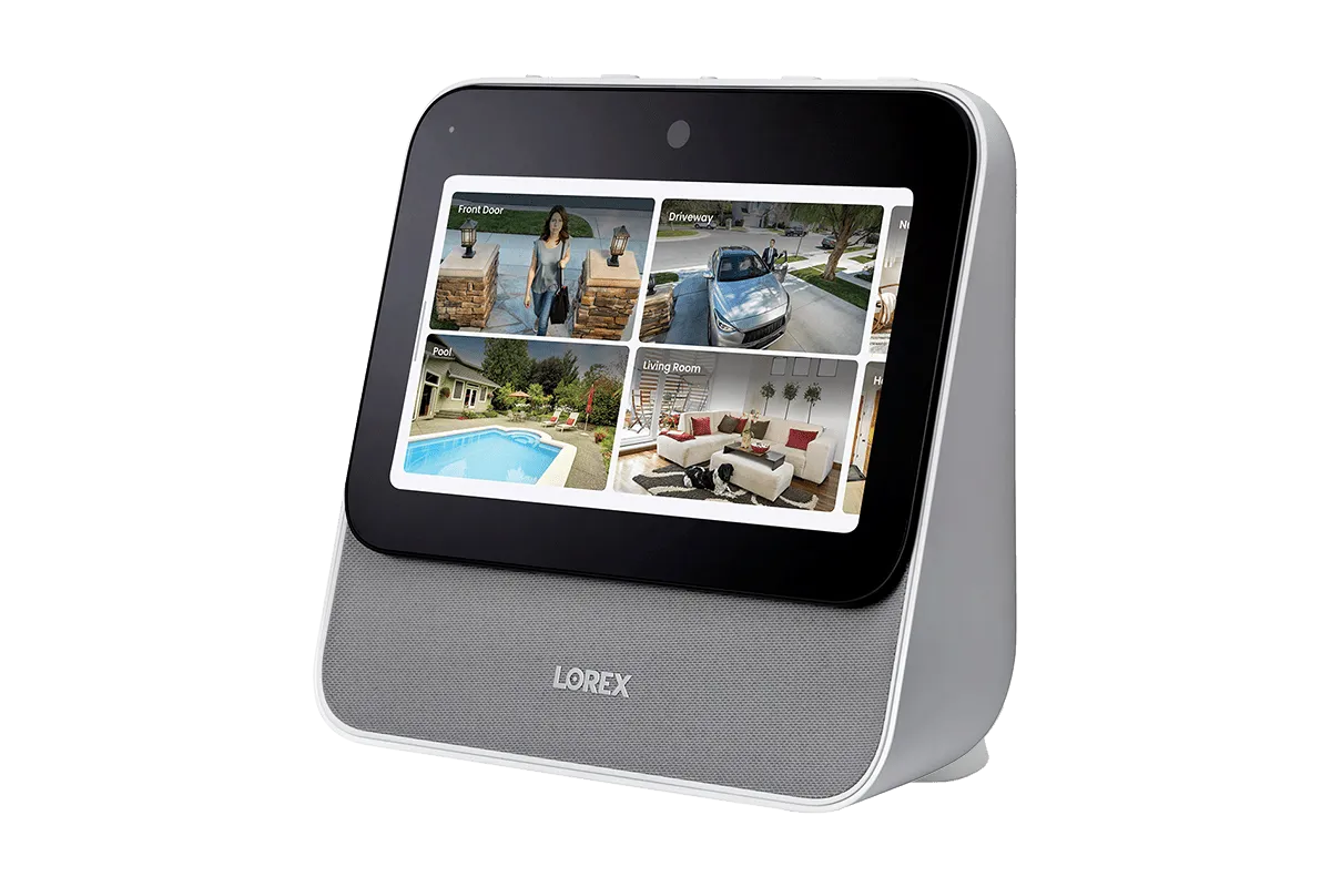 Lorex Smart Home Security Center with 2 Outdoor Cameras, 2 2K Pan-Tilt Indoor Cameras, 2K Doorbell and Floodlight Camera