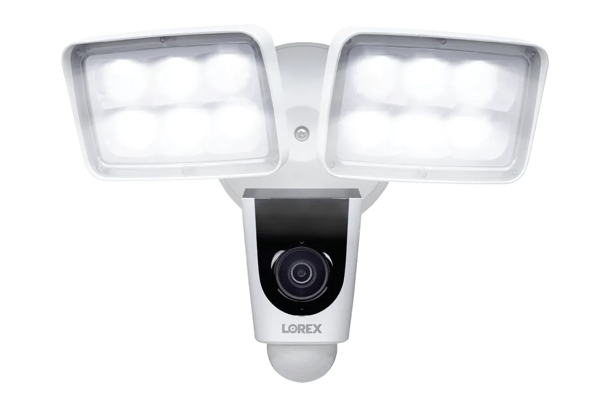 Lorex Smart Home Security Center with 2 Outdoor Cameras, 2 2K Pan-Tilt Indoor Cameras, 2K Doorbell and Floodlight Camera