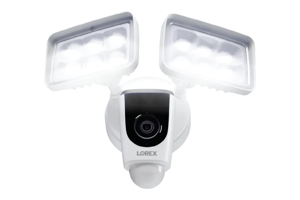 Lorex Smart Home Security Center with 2 Outdoor Cameras, 2 2K Pan-Tilt Indoor Cameras, 2K Doorbell and Floodlight Camera