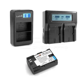 LP-E6 Replacement Battery Dual Charger Bundle Kit