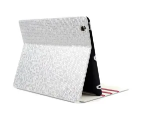 Lusso Series iPad 2 New iPad Flip Leather Case - Silver