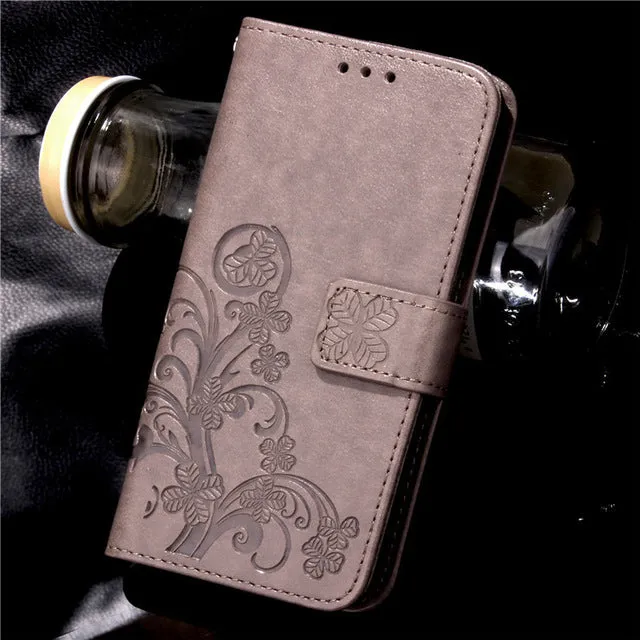 Luxury For Coque Samsung Galaxy Grand Prime Case G530 G530H G531 G531H G531F SM-G531F Wallet Flip Cover With Card Slots Holder