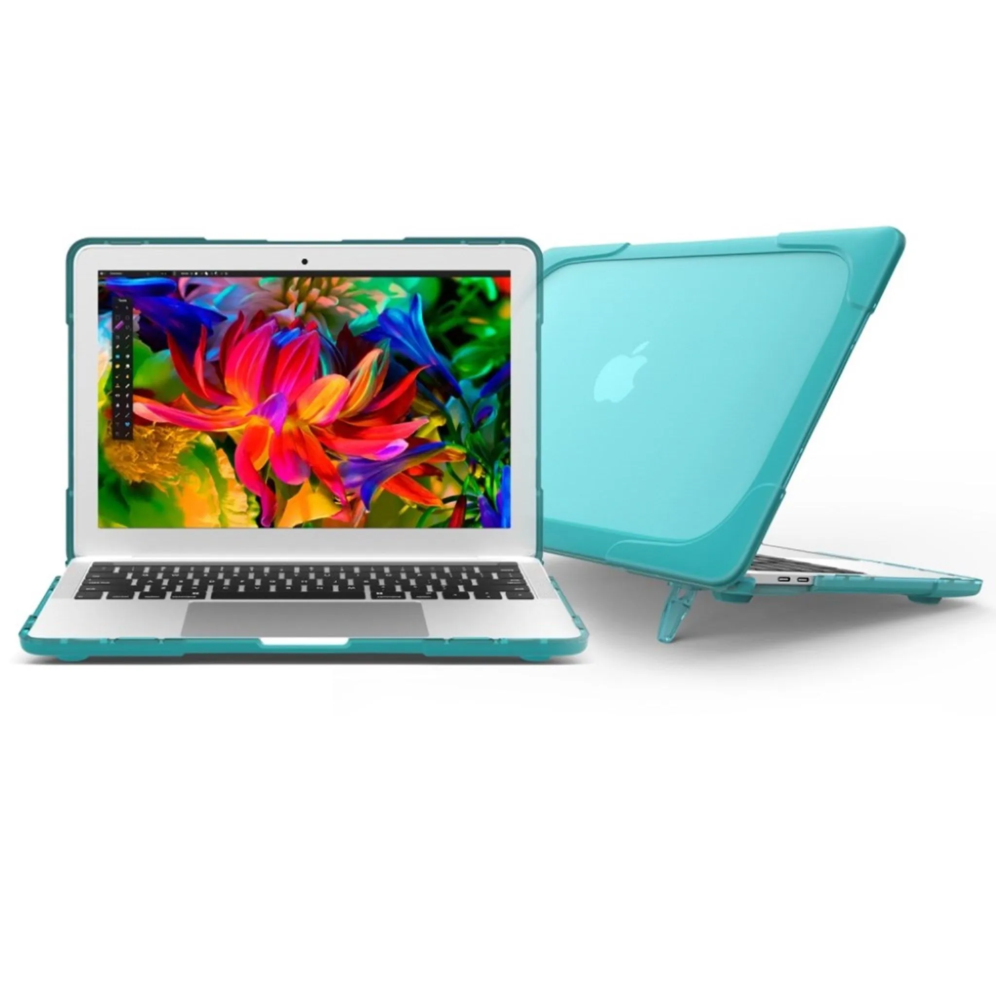 MacBook Pro 13 Touchbar 2-piece hybrid case - Cyan