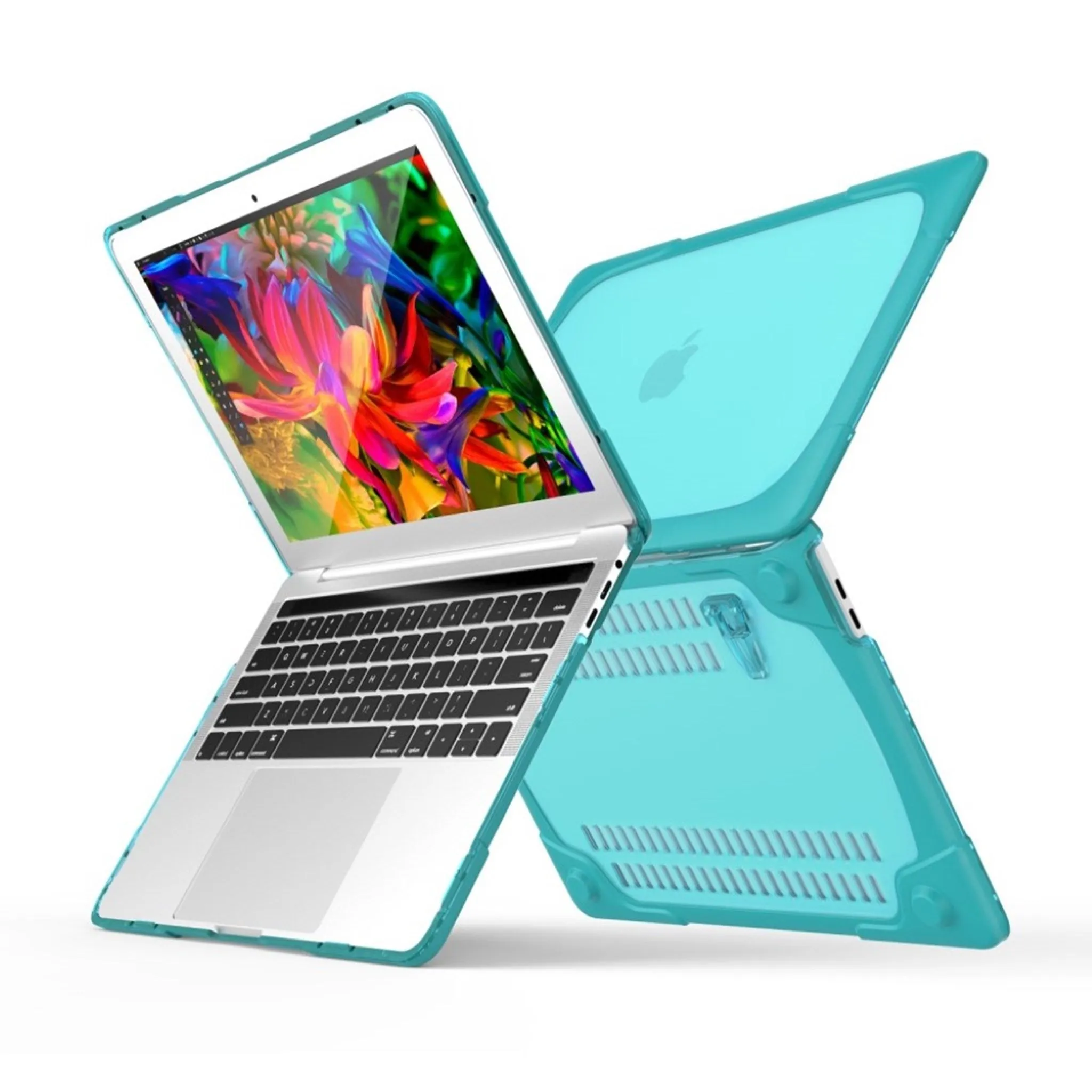 MacBook Pro 13 Touchbar 2-piece hybrid case - Cyan