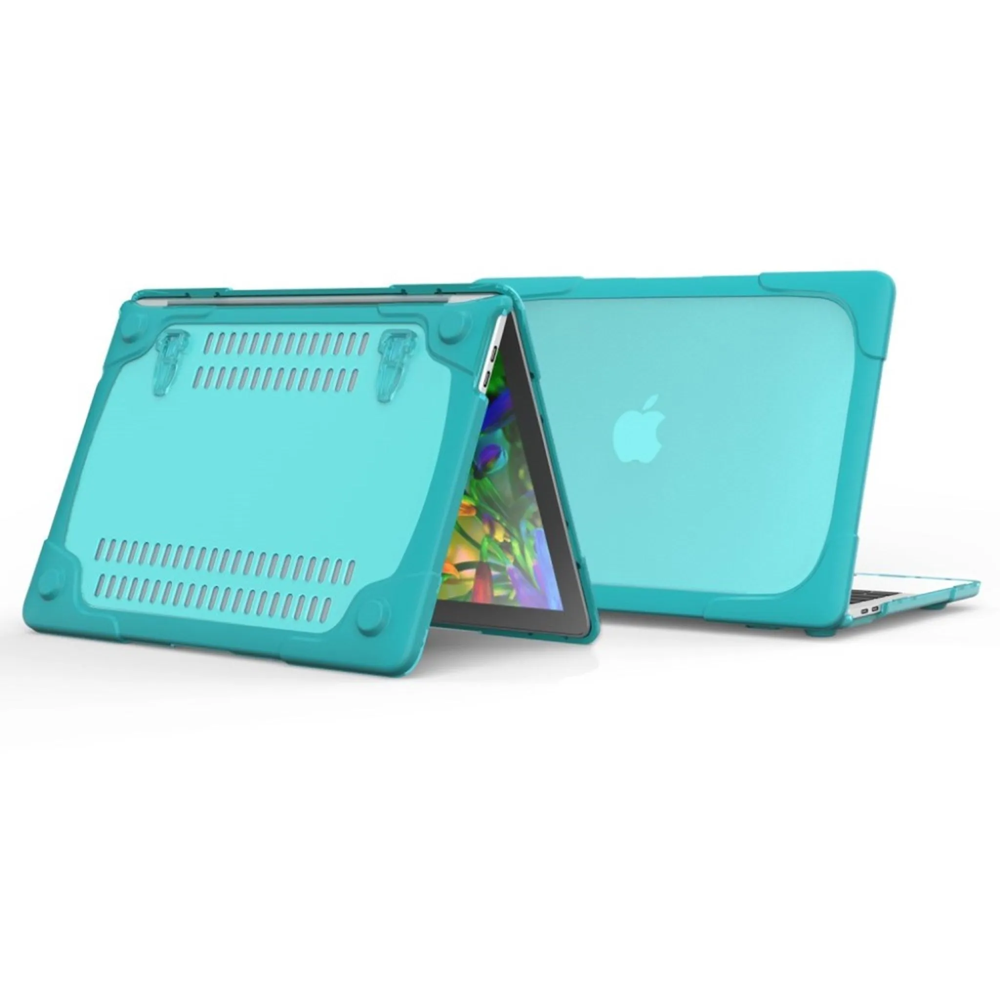 MacBook Pro 13 Touchbar 2-piece hybrid case - Cyan