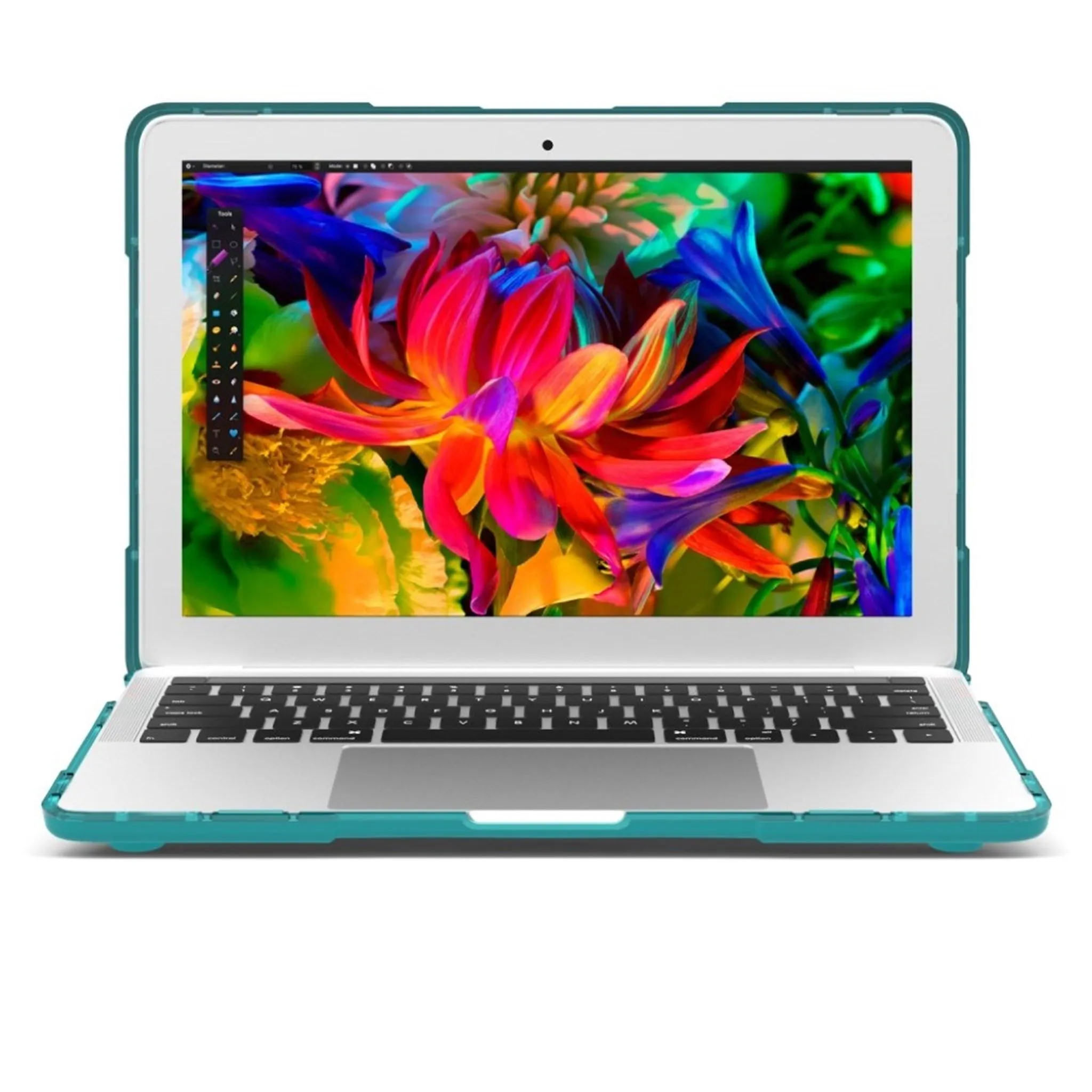 MacBook Pro 13 Touchbar 2-piece hybrid case - Cyan