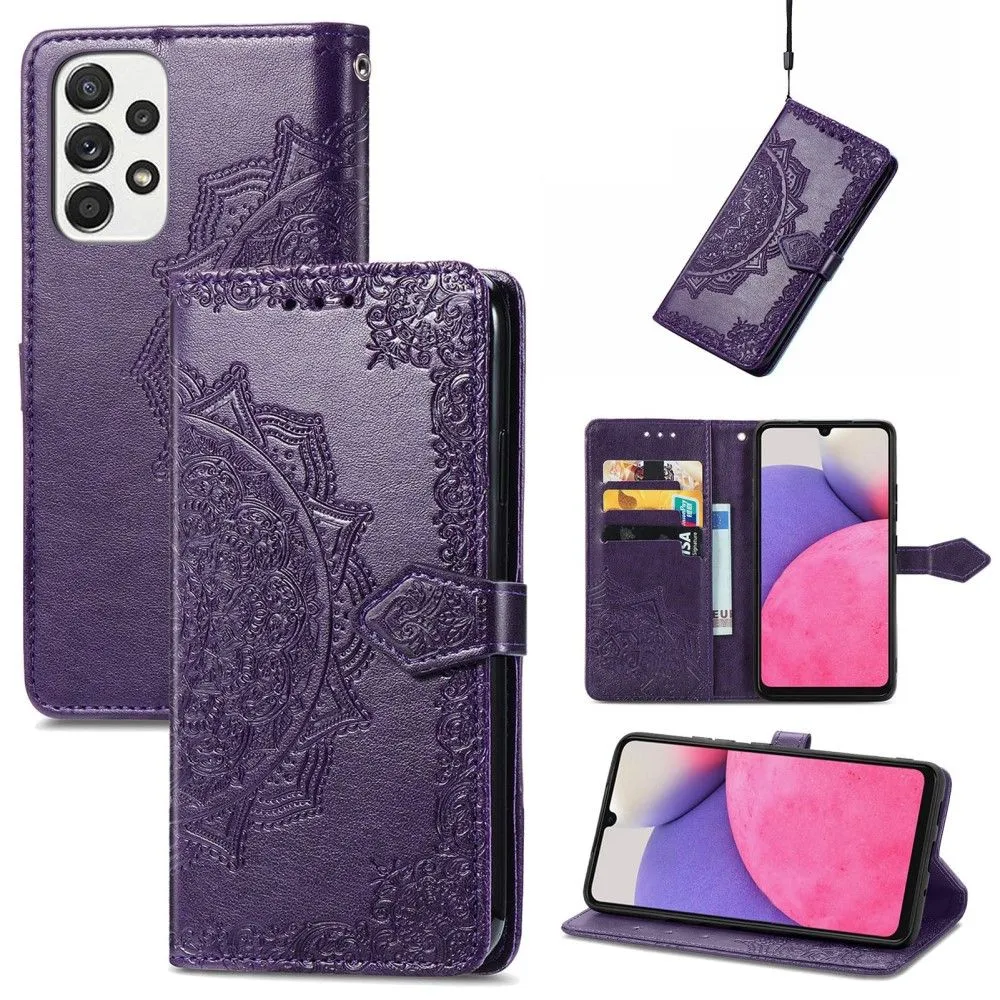 Mandala Samsung Galaxy A73 Flip case - Purple