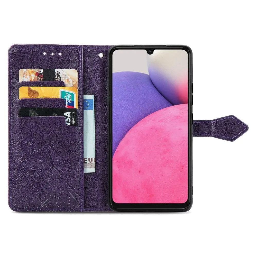 Mandala Samsung Galaxy A73 Flip case - Purple