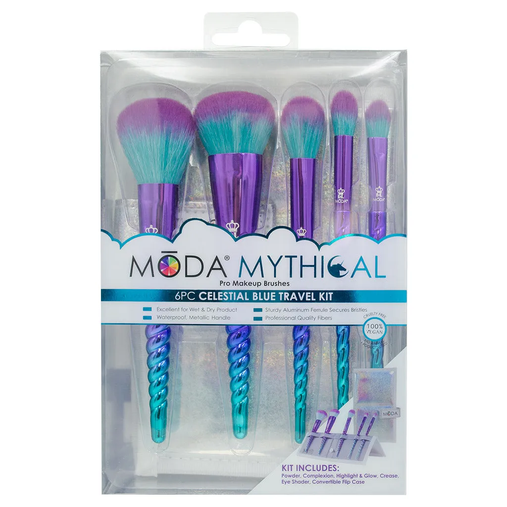 MŌDA® Mythical 6pc Celestial Blue Travel Kit