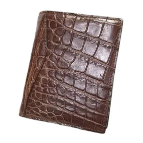 Men Genuine Leather Fashion Alligator Print Multi-card Slot Card Holder Short Bifold Coin Purse Wallet