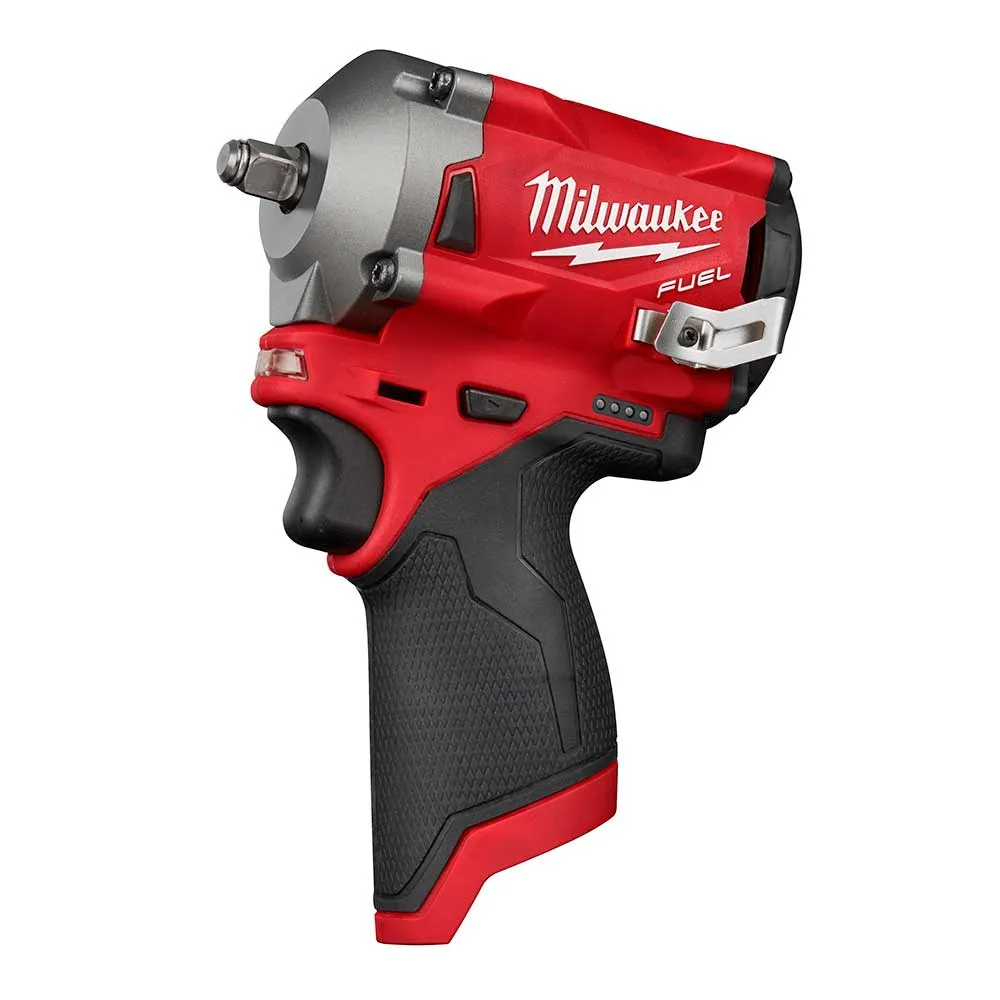 Milwaukee 2554-80 M12 FUEL 12V 3/8" Stubby Impact Wrench-Bare Tool-Reconditioned