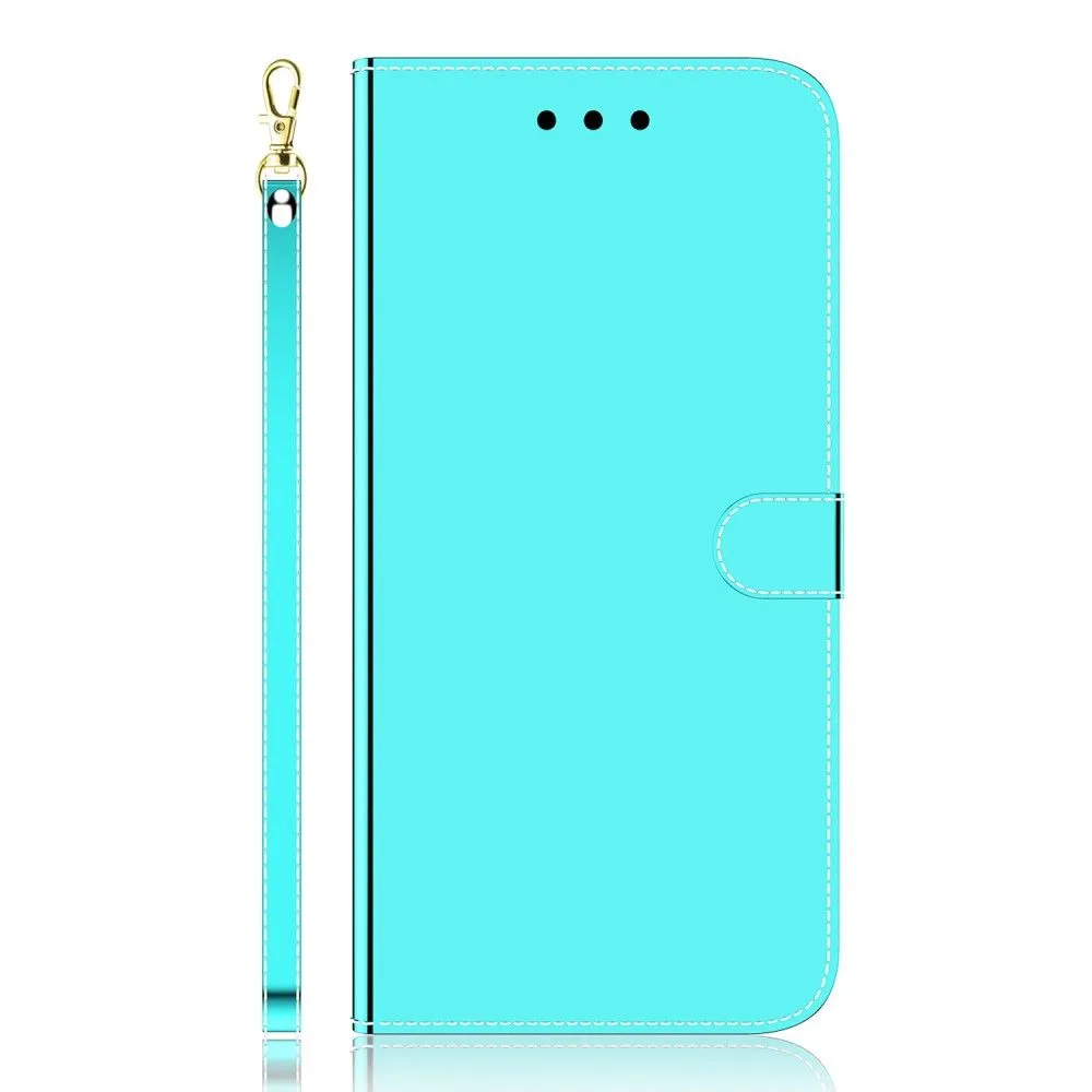 Mirror Motorola Moto G50 5G flip case - Cyan