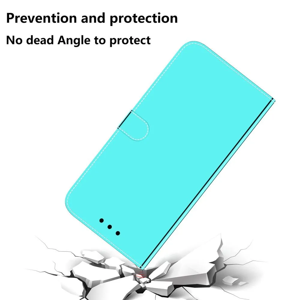 Mirror Nokia C10 / C20 flip case - Cyan