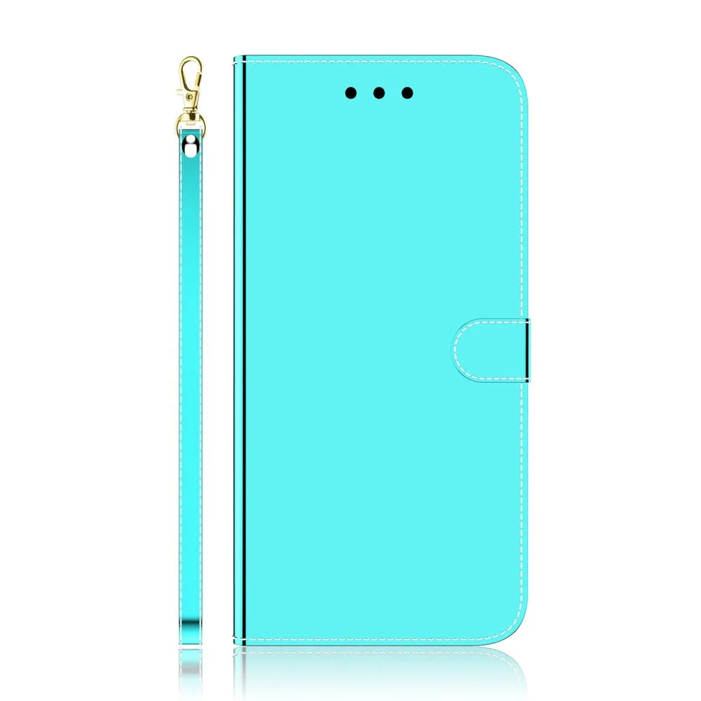 Mirror Nokia C10 / C20 flip case - Cyan