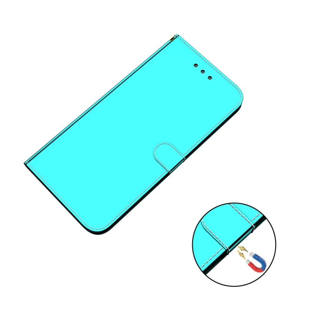 Mirror Nokia C10 / C20 flip case - Cyan