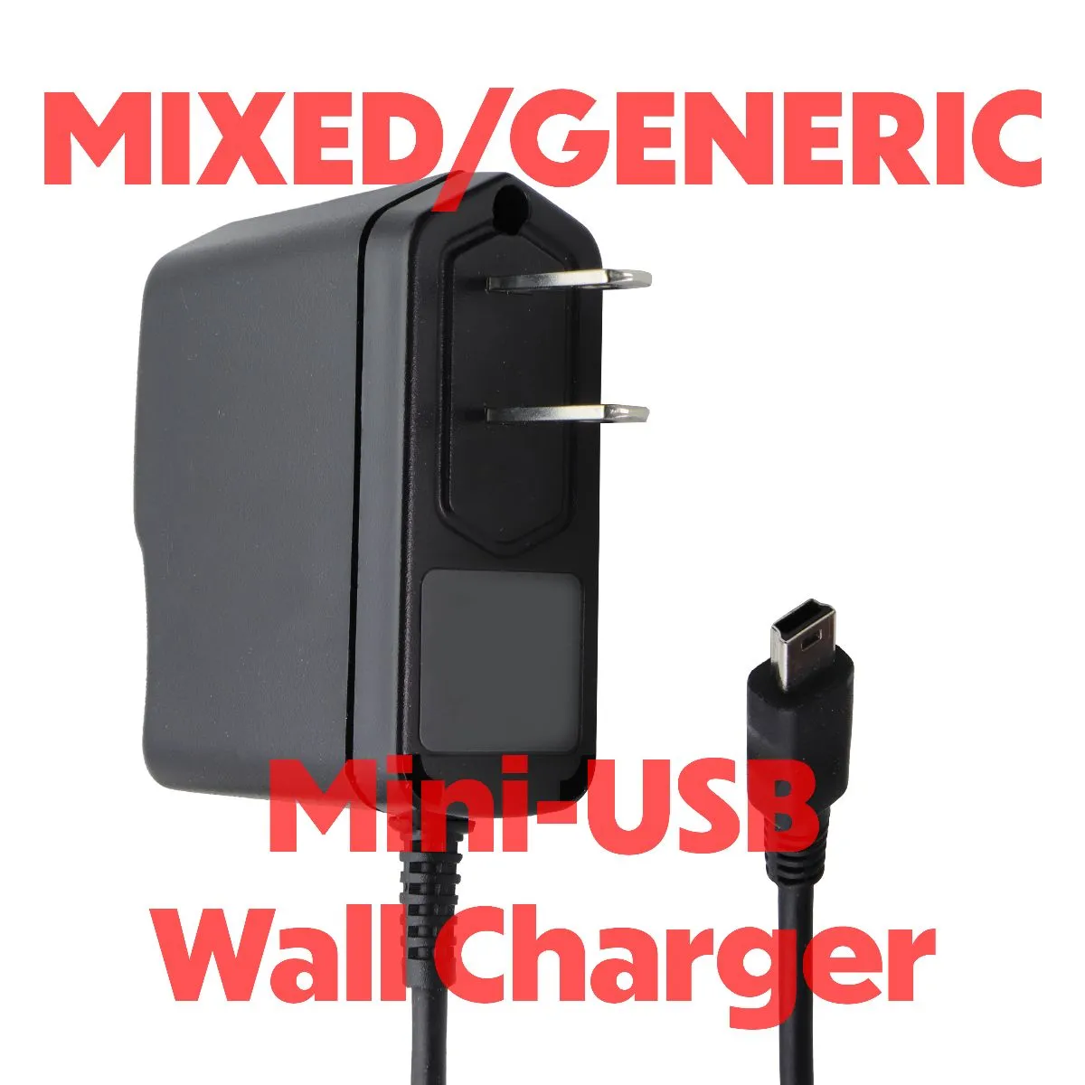 Mixed/Generic Corded Mini USB Wall Charger/AC Power Supply (0.2A to 0.9A Output)