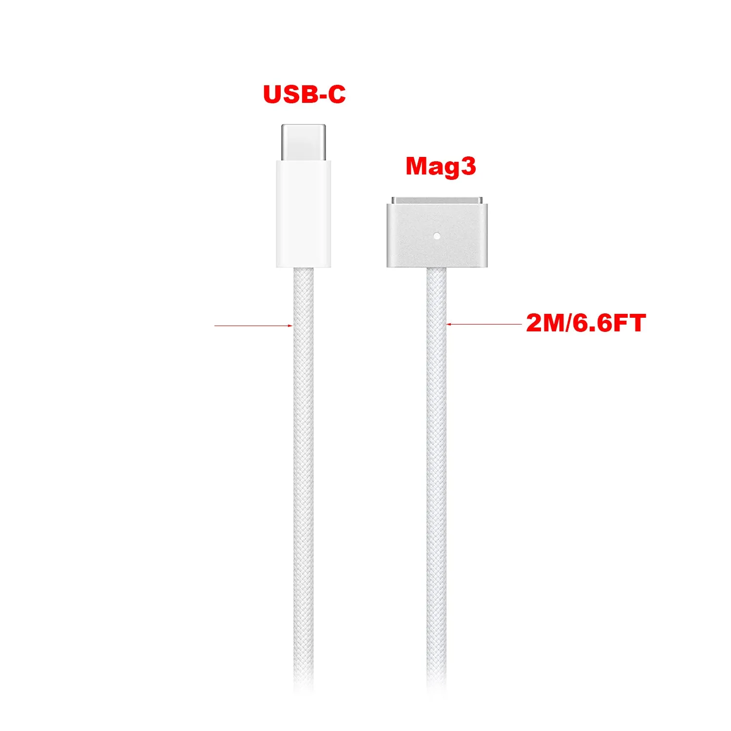 MLYV3AM/A 140W USB-C to Magsafe 3 Charger Cable for MacBook M1 A2452 Power Supply Adapter Magsafe 3 Charge Cable 6.6FT