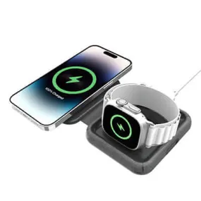 Momax Q.Mag Go 2-in-1 MagSafe Wireless Charger 15W