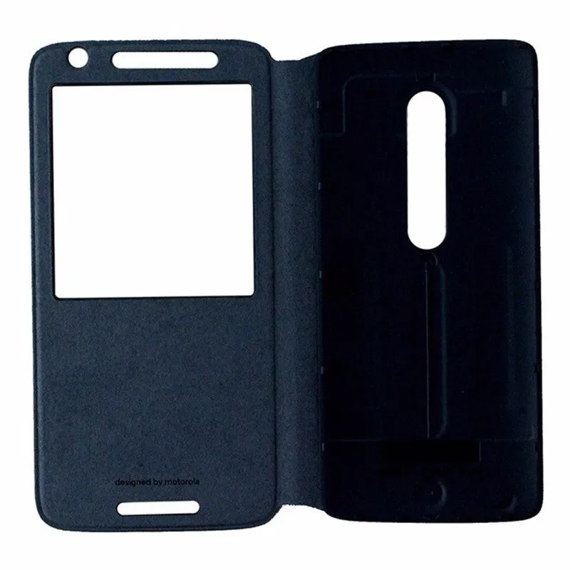 Motorola Folio Flip Case for Motorola Droid Maxx 2 - Navy Blue