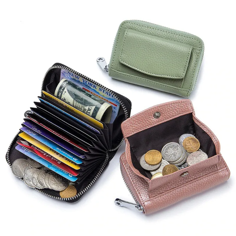 Multi-purpose Small Coin Purse and Card Case Wallet