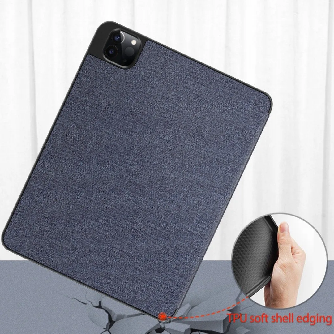 Mutural ® Smart Flip back Cover with Pencil holder for iPad