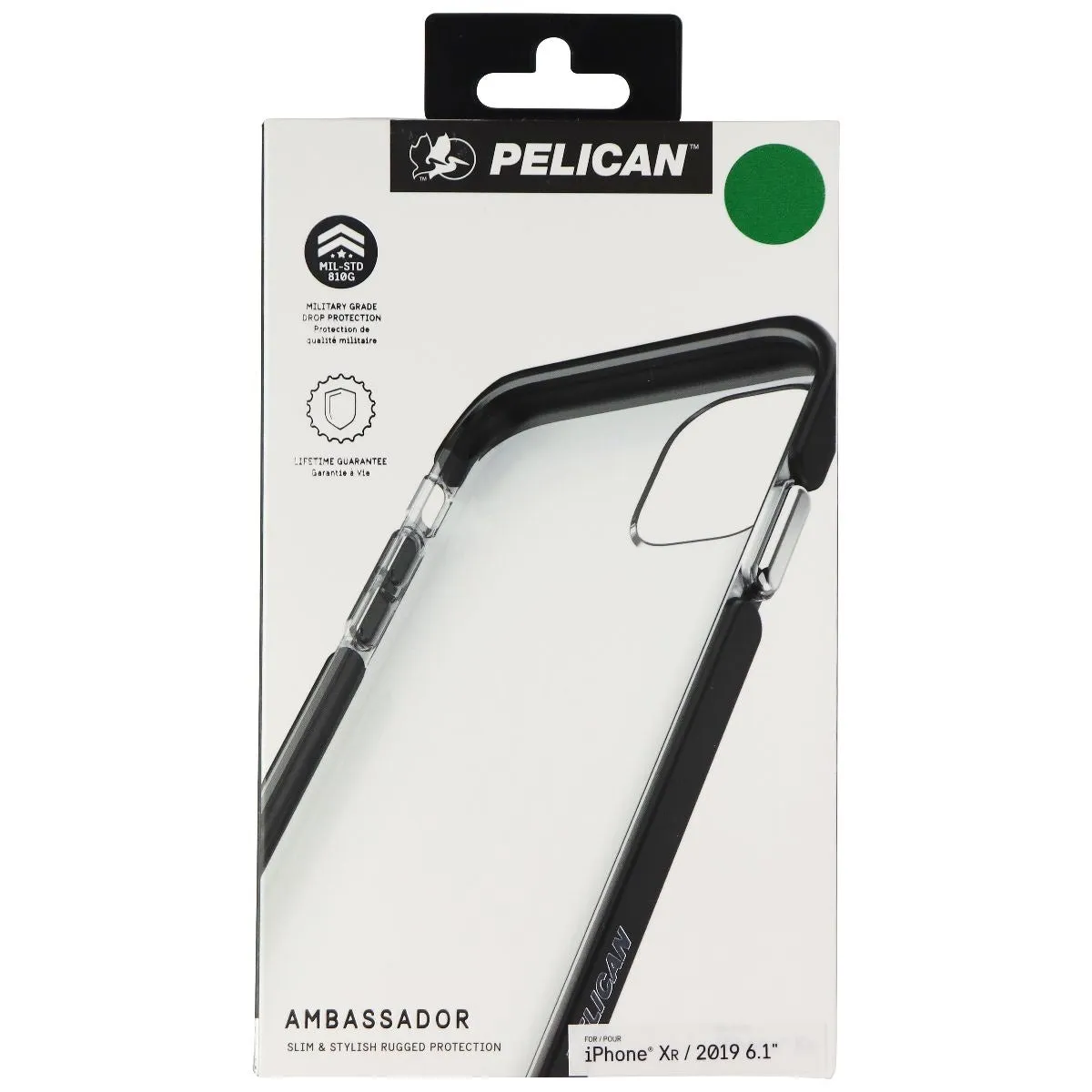 Pelican Ambassador Series Case for Apple iPhone 11 & iPhone XR - Clear/Black