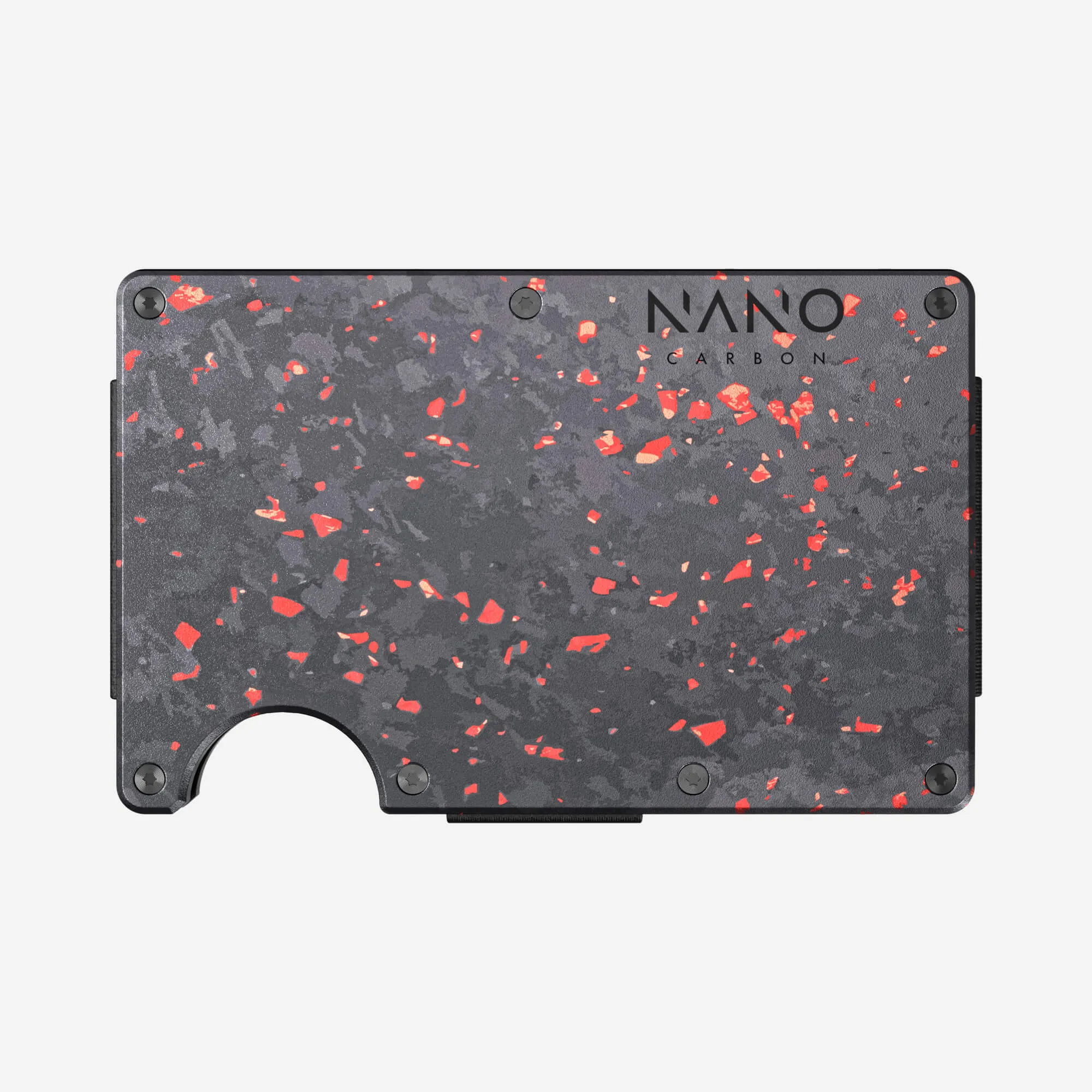 Personalised Cash Strap Wallet (Nero/Rosso)