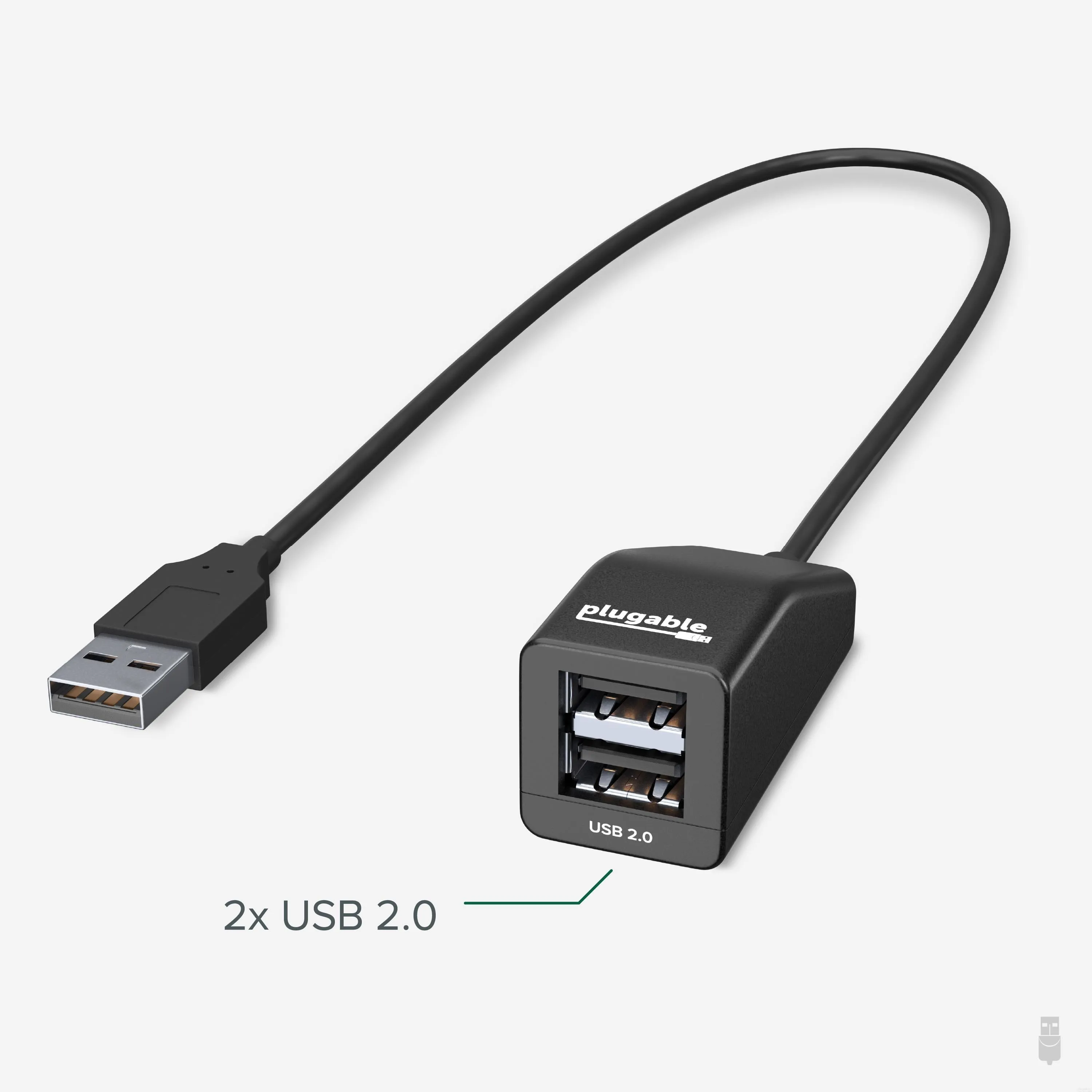 Plugable USB 2.0 2-Port Hub/Splitter