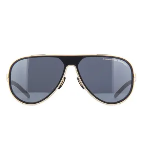 Porsche Design Men's Blue-mirror Square Sunglasses