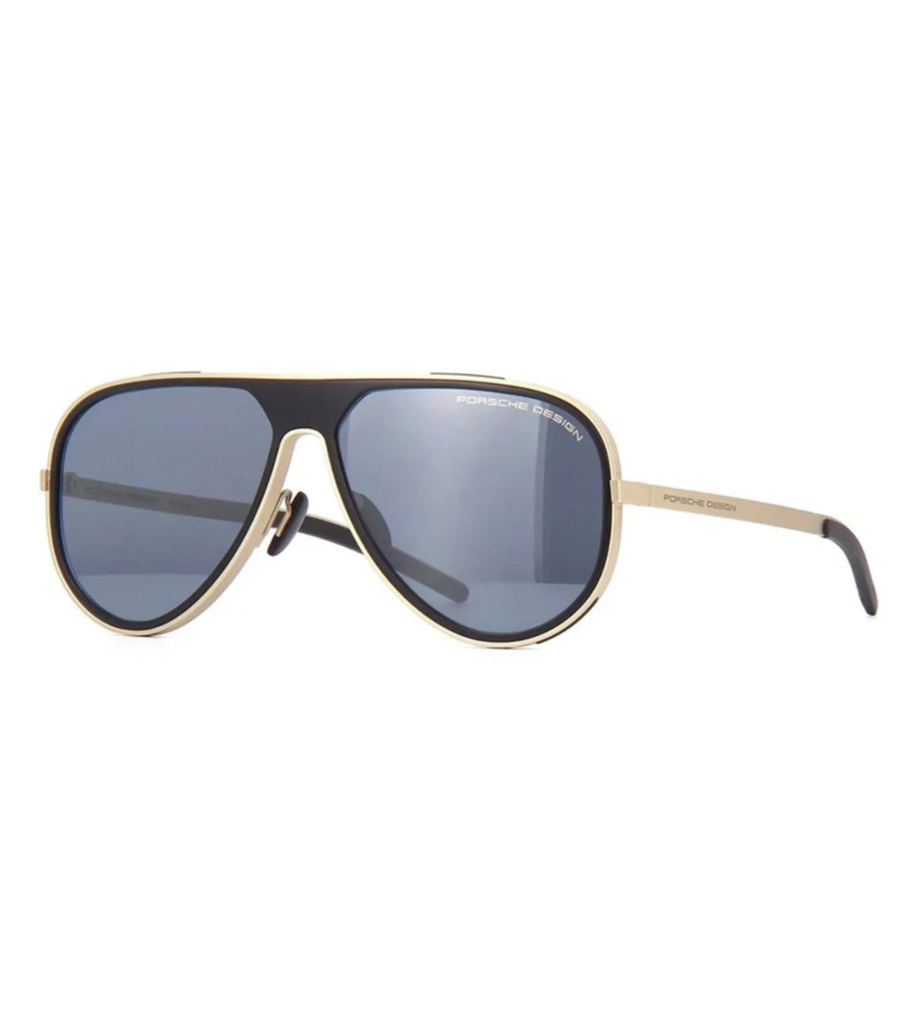 Porsche Design Men's Blue-mirror Square Sunglasses