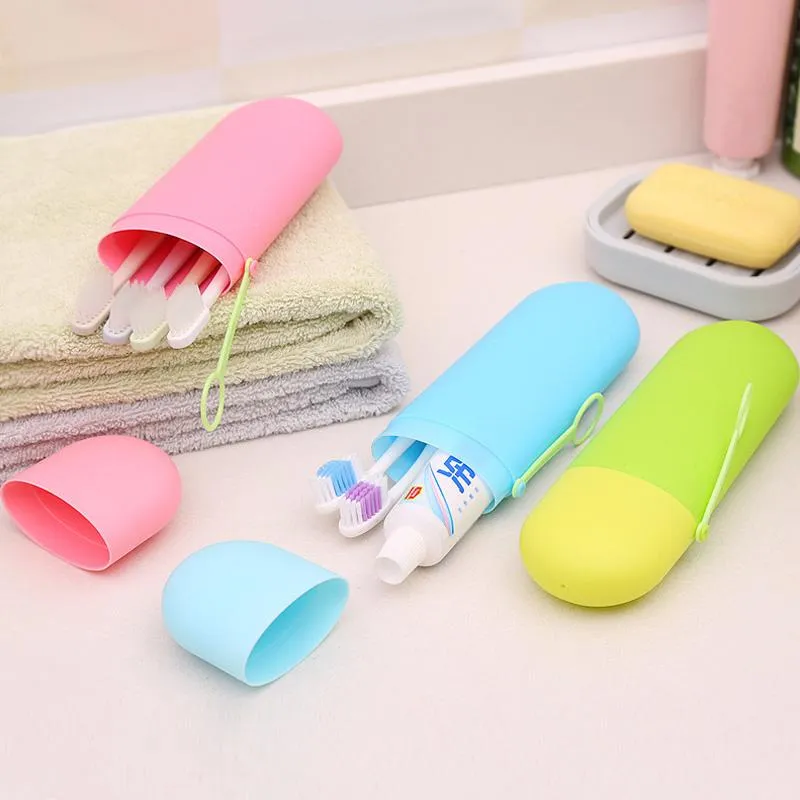 Portable Toothpaste and Toothbrush Case