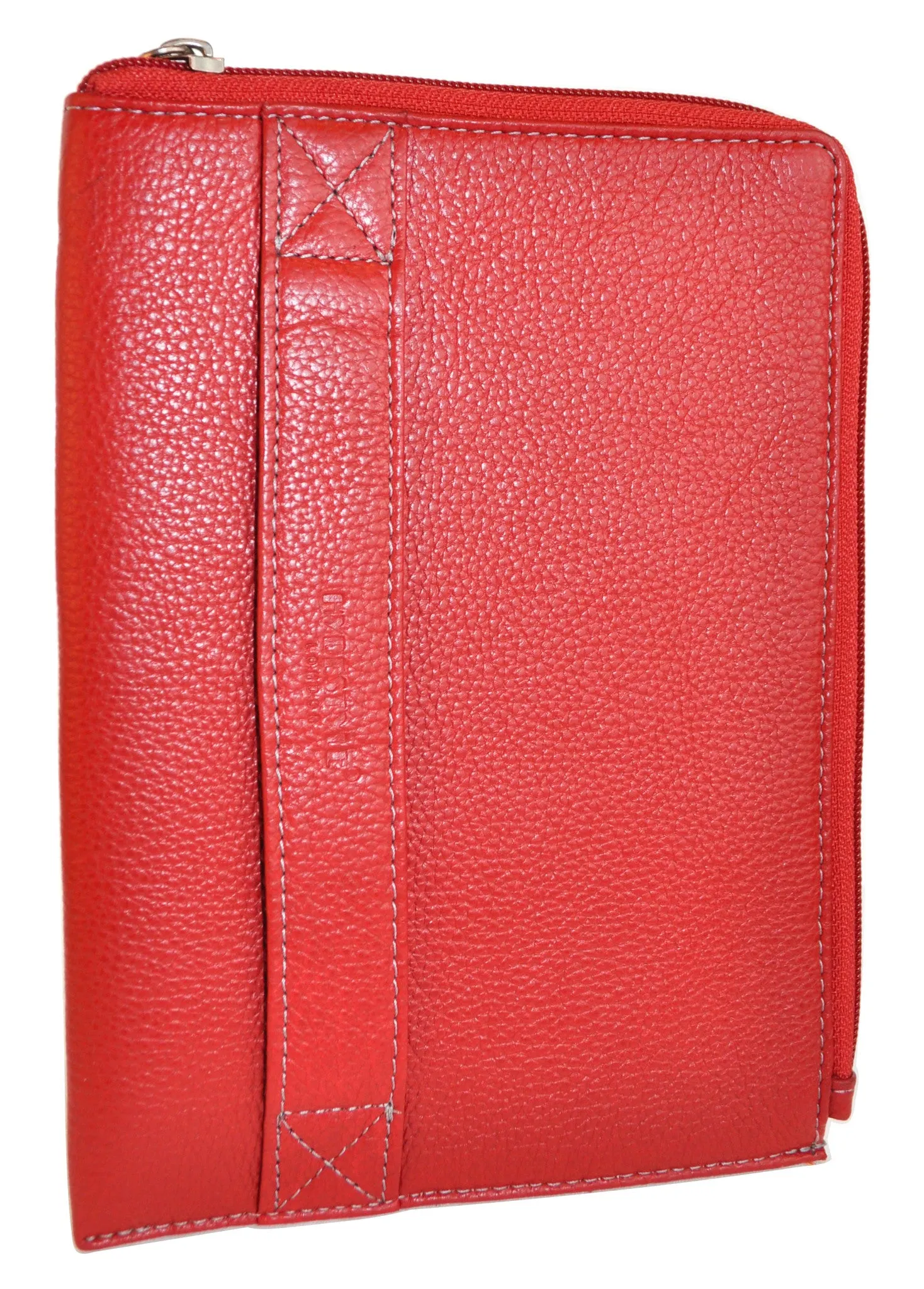 Pratico - zipped  leather iPad mini case #GC02 Red