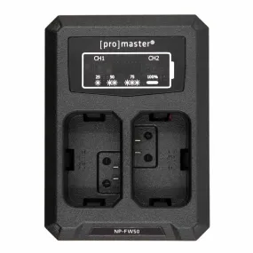 Promaster Dually USB Charger Sony NP-FW50