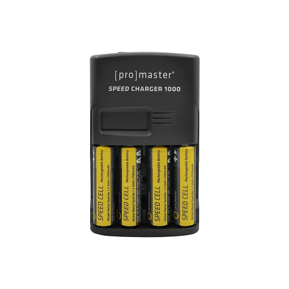 Promaster Speed Charger 1000 AA NiMH kit with 4 batteries