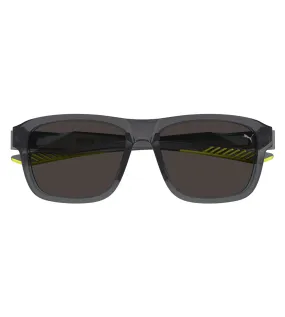 Puma Men's Smoke Rectangular Sunglasses