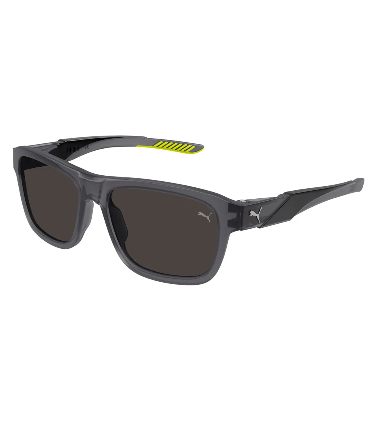 Puma Men's Smoke Rectangular Sunglasses