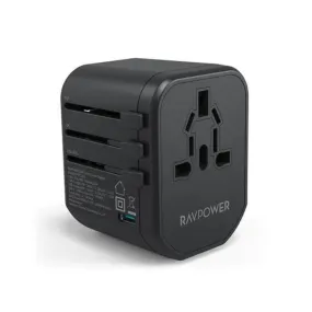 RAVPower 20W 3-Port Travel Universal Power Adapter (Charger) - PC1033