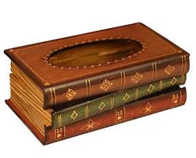 Retro Style Book Shape Tissue Box