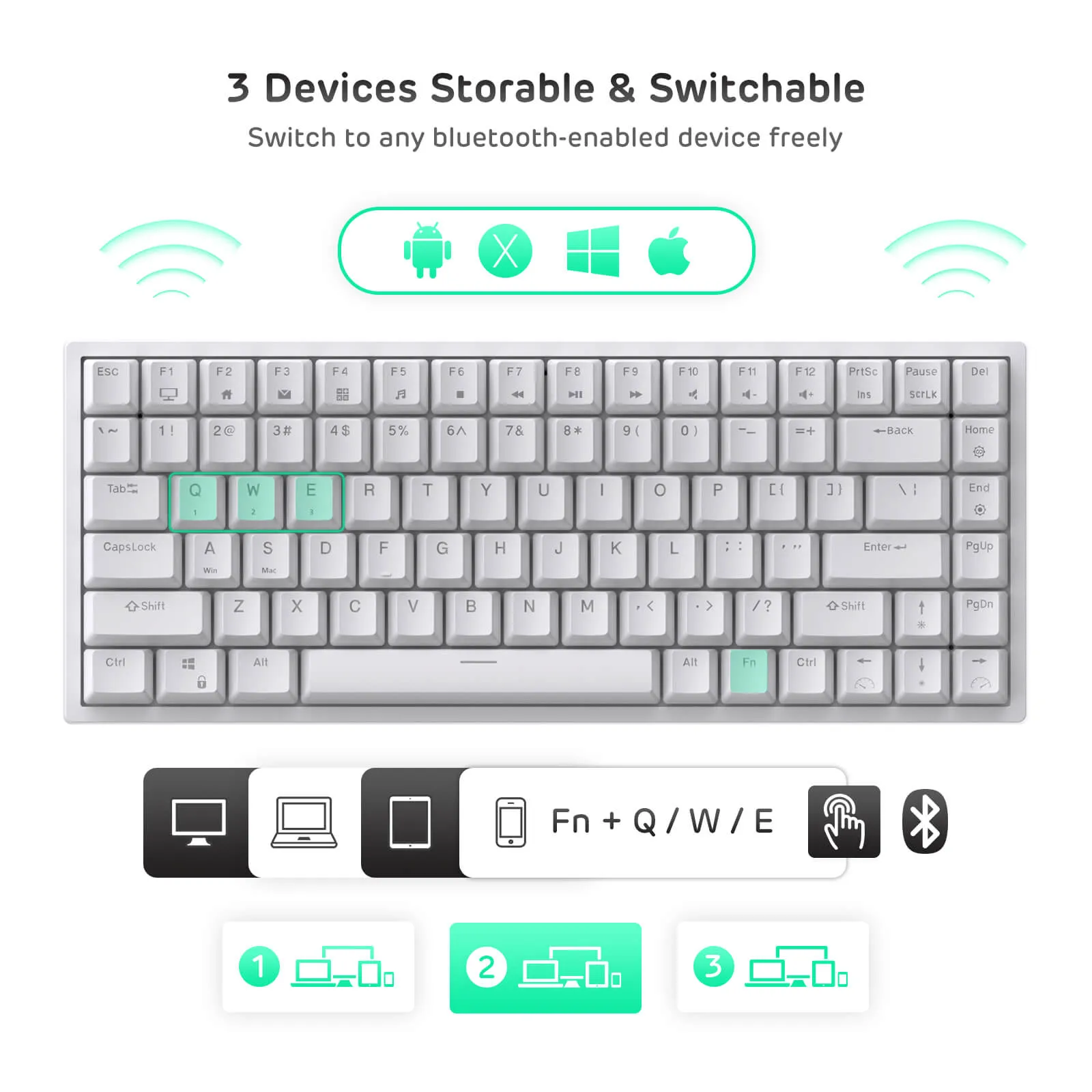 RK84 75% Wireless Mechanical Keyboard (Open-Box)