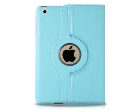 Rotating Series iPad Mini 4 Flip Leather Case - Sky Blue