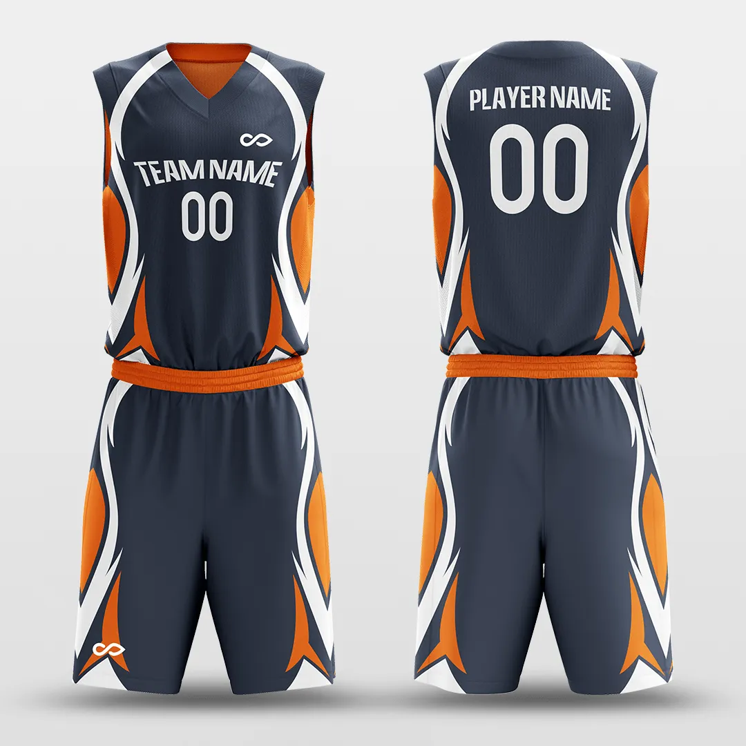 Rush - Customized Kid's Reversible Sublimated Basketball Set