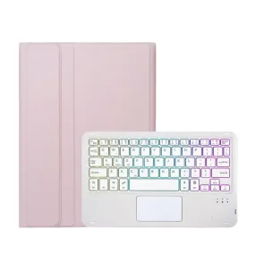 Samsung Galaxy Tab A9  Plus Leather Case with Detachable Bluetooth Keyboard   S-Pen Holder (QWERTY) - Pink