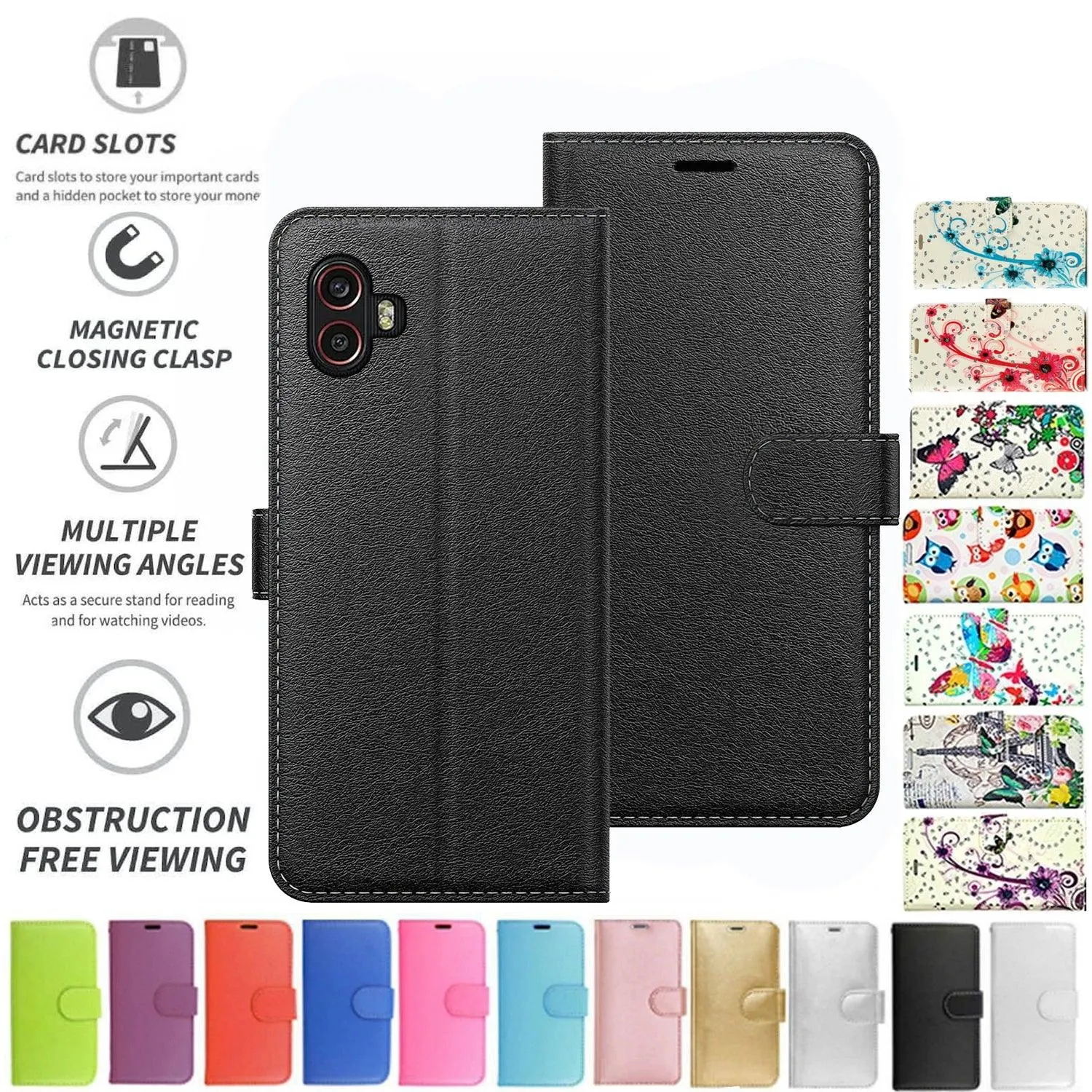 Samsung Galaxy XCover 6 Pro Flip Folio Book Wallet Case