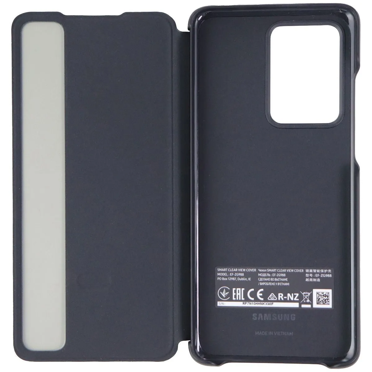 Samsung S-View Flip Cover (EF-ZG988CBE) for Samsung Galaxy S20 Ultra 5G - Black