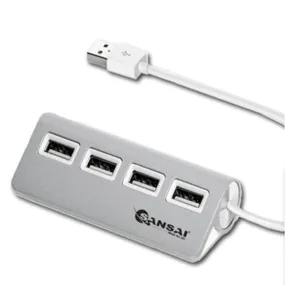 Sansai 4-Port USB 2.0 Hub Charger for Mac & PC